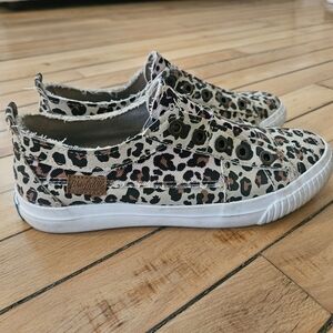 Blowfish Women's Leopard Slip-On Sneakers in Tan
